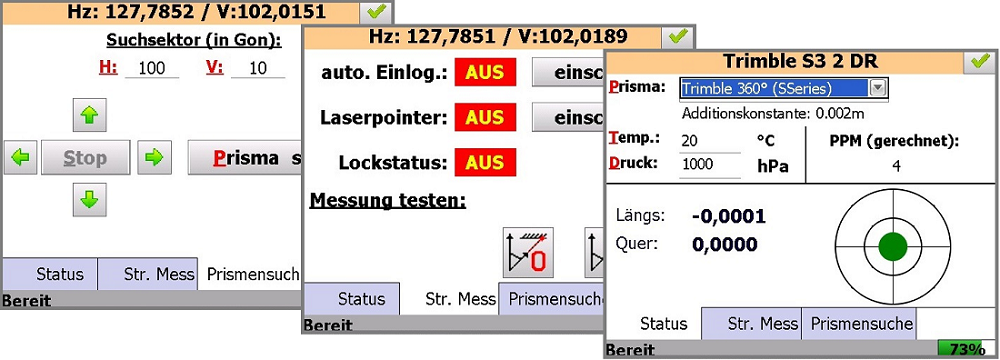 GEOmobile Tachymetersteuerung